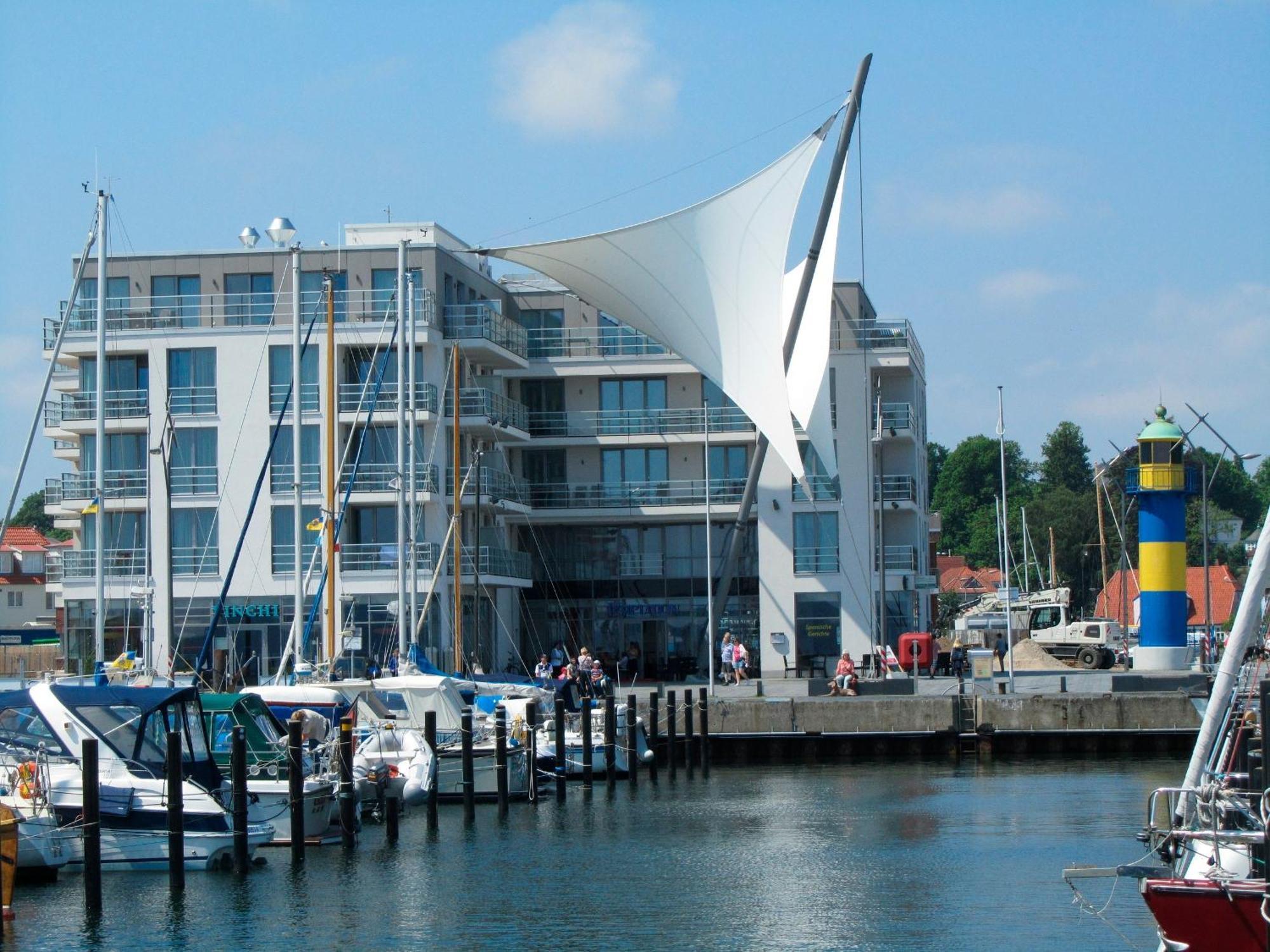 Apartment 12 - "Silbermoewe I" - Blickrichtung Yacht- Und Binnenhafenoffenes Meer Eckernförde Exterior foto